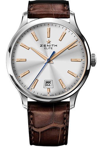 Zenith Watches - Elite Captain Central Second Stainless Steel - Style No: 03.2020.670/01.C498