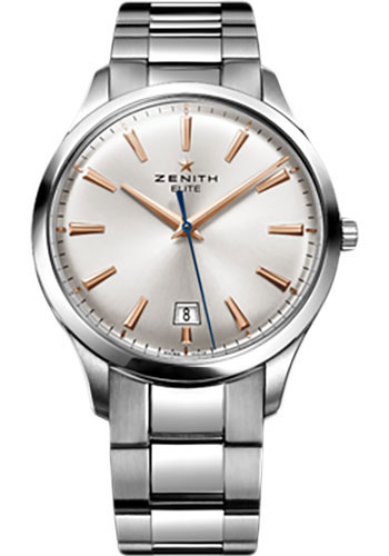 Zenith Watches - Elite Captain Central Second Stainless Steel - Style No: 03.2020.670/01.M2020