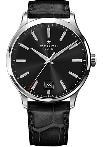 Zenith Watches - Elite Captain Central Second Stainless Steel - Style No: 03.2020.670/21.C493
