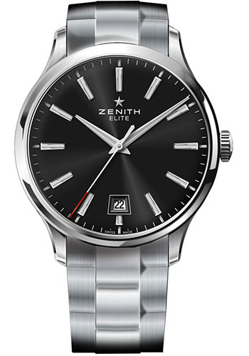 Zenith Watches - Elite Captain Central Second Stainless Steel - Style No: 03.2020.670/21.M2020