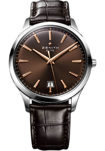 Zenith Watches - Elite Captain Central Second Stainless Steel - Style No: 03.2020.670/76.C498