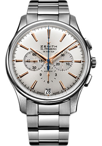 Zenith Watches - El Primero Captain Chronograph Stainless Steel - Style No: 03.2110.400/01.M2110