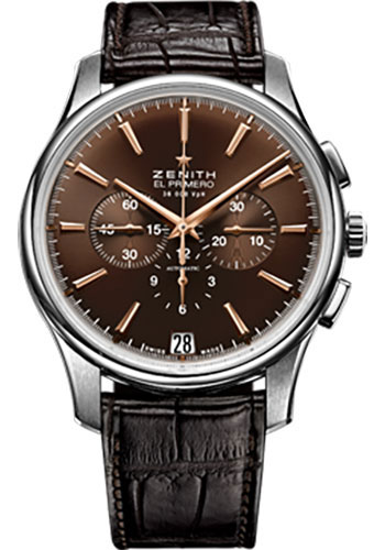 Zenith Watches - El Primero Captain Chronograph Stainless Steel - Style No: 03.2110.400/75.C498