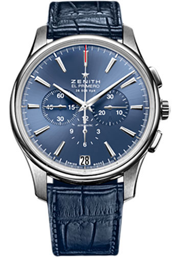 Zenith Watches - El Primero Captain Chronograph Stainless Steel - Style No: 03.2116.400/51.C700
