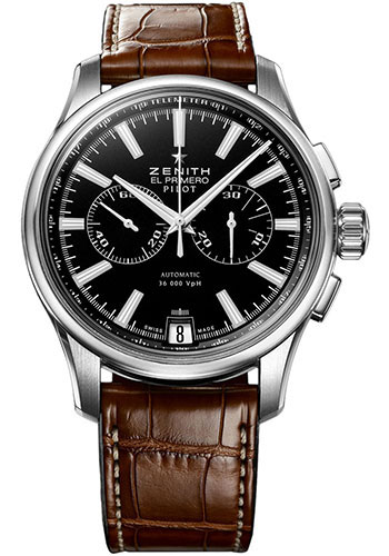 Zenith Watches - El Primero Pilot Chronograph Stainless Steel - Style No: 03.2117.4002/23.C704
