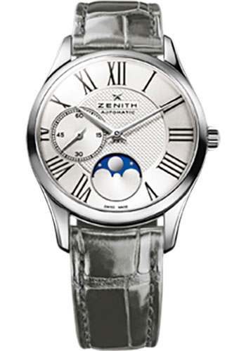 Zenith Watches - Elite Lady Ultra Thin Moonphase Stainless Steel - Style No: 03.2310.692/02.C706