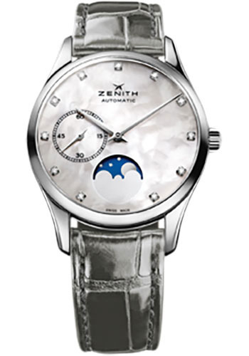 Zenith Watches - Elite Lady Ultra Thin Moonphase Stainless Steel - Style No: 03.2310.692/81.C706