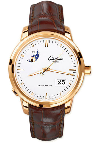 Glashutte Original Watches - Quintessentials Senator Panorama Date Moon Phase - Style No: 100-04-11-01-04