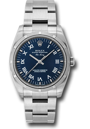 Rolex Watches - Air-King Engine Turned Bezel - Style No: 114210blro