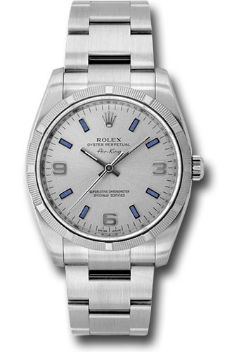 Rolex Watches - Air-King Engine Turned Bezel - Style No: 114210sblio