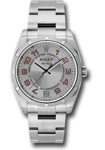 Rolex Watches - Air-King Engine Turned Bezel - Style No: 114210scao