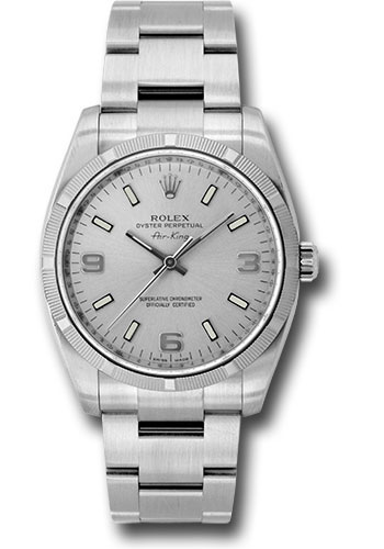 Rolex Watches - Air-King Engine Turned Bezel - Style No: 114210slio