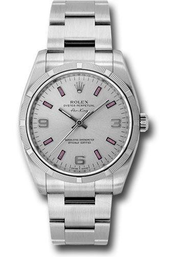 Rolex Watches - Air-King Engine Turned Bezel - Style No: 114210spio