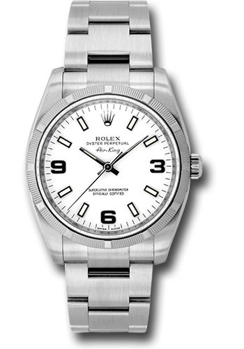 Rolex Watches - Air-King Engine Turned Bezel - Style No: 114210wao