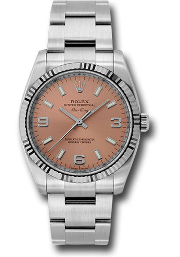 Rolex Watches - Air-King White Gold Fluted Bezel - Style No: 114234pao