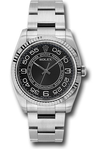 Rolex Watches - Oyster Perpetual No-Date Large - 36mm - Fluted Bezel - Style No: 116034 bkwao