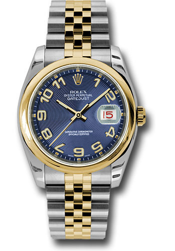 Rolex Watches - Datejust 36mm - Steel and Gold Yellow Gold - Domed Bezel - Jubilee - Style No: 116203 blcaj