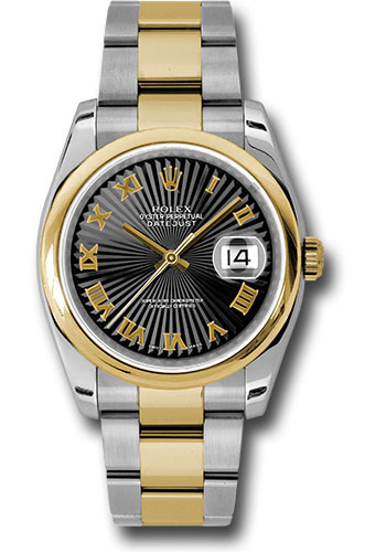 Rolex Watches - Datejust 36mm - Steel and Gold Yellow Gold - Domed Bezel - Oyster - Style No: 116203 bksbro