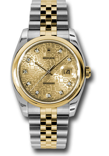 Rolex Watches - Datejust 36mm - Steel and Gold Yellow Gold - Domed Bezel - Jubilee - Style No: 116203 chjdj