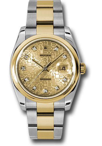 Rolex Watches - Datejust 36mm - Steel and Gold Yellow Gold - Domed Bezel - Oyster - Style No: 116203 chjdo