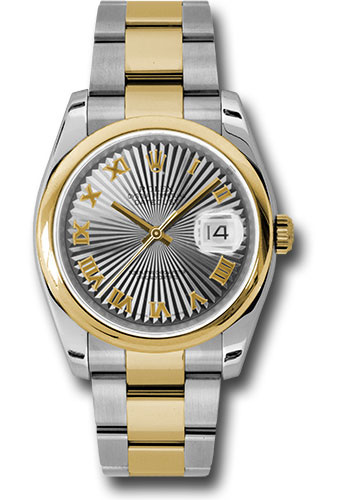 Rolex Watches - Datejust 36mm - Steel and Gold Yellow Gold - Domed Bezel - Oyster - Style No: 116203 gsbro