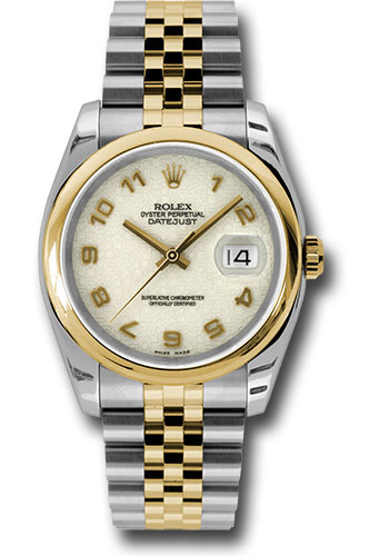 Rolex Watches - Datejust 36mm - Steel and Gold Yellow Gold - Domed Bezel - Jubilee - Style No: 116203 ijaj