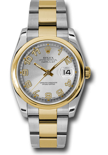 Rolex Watches - Datejust 36mm - Steel and Gold Yellow Gold - Domed Bezel - Oyster - Style No: 116203 scao