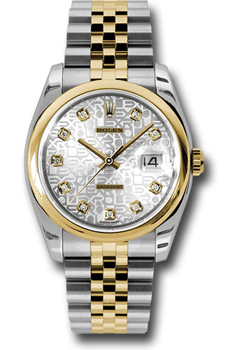 Rolex Watches - Datejust 36mm - Steel and Gold Yellow Gold - Domed Bezel - Jubilee - Style No: 116203 sjdj