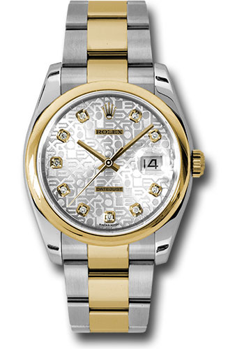 Rolex Watches - Datejust 36mm - Steel and Gold Yellow Gold - Domed Bezel - Oyster - Style No: 116203 sjdo