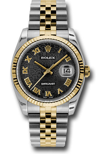 Rolex Watches - Datejust Mens - Steel and Gold Yellow Gold - Fluted Bezel - Jubilee - Style No: 116233bkjrj
