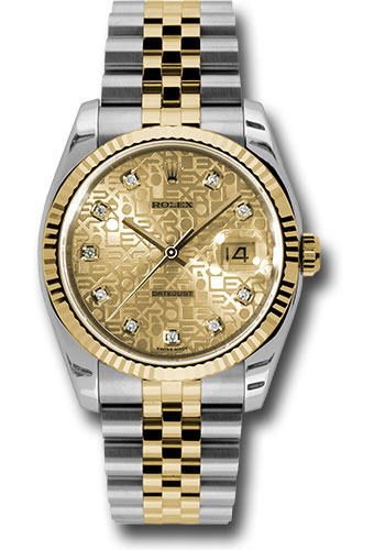 Rolex Watches - Datejust Mens - Steel and Gold Yellow Gold - Fluted Bezel - Jubilee - Style No: 116233chjdj