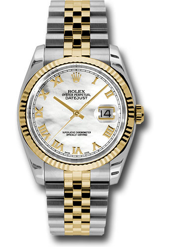 Rolex Watches - Datejust Mens - Steel and Gold Yellow Gold - Fluted Bezel - Jubilee - Style No: 116233mrj