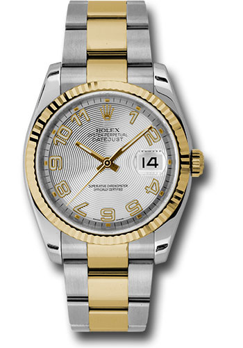 Rolex Watches - Datejust Mens - Steel and Gold Yellow Gold - Fluted Bezel - Oyster - Style No: 116233scao
