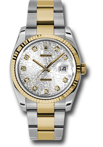 Rolex Watches - Datejust Mens - Steel and Gold Yellow Gold - Fluted Bezel - Oyster - Style No: 116233sjdo