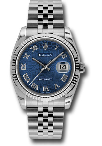 Rolex Watches - Datejust 36mm - Steel Fluted Bezel - Jublilee Bracelet - Style No: 116234 bljrj