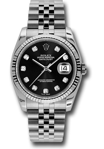 Rolex Watches - Datejust 36mm - Steel Fluted Bezel - Jublilee Bracelet - Style No: 116234 bkdj