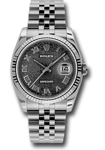 Rolex Watches - Datejust 36mm - Steel Fluted Bezel - Jublilee Bracelet - Style No: 116234 bkjrj