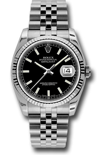 Rolex Watches - Datejust 36mm - Steel Fluted Bezel - Jublilee Bracelet - Style No: 116234 bksj