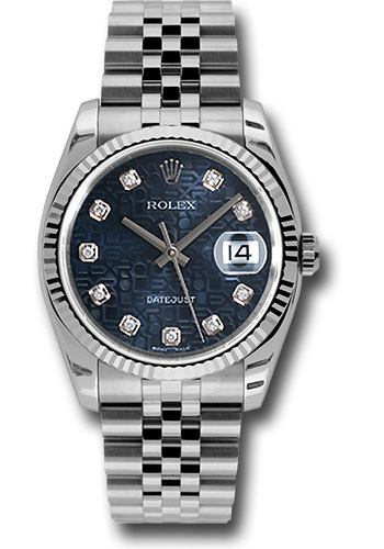 Rolex Watches - Datejust 36mm - Steel Fluted Bezel - Jublilee Bracelet - Style No: 116234 bljdj