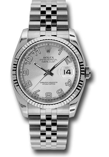 Rolex Watches - Datejust 36mm - Steel Fluted Bezel - Jublilee Bracelet - Style No: 116234 scaj