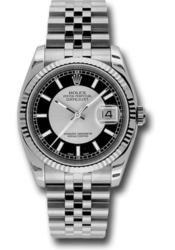 Rolex Watches - Datejust 36mm - Steel Fluted Bezel - Jublilee Bracelet - Style No: 116234 stbksj