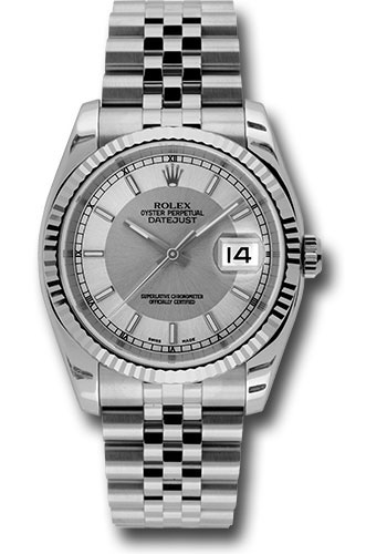 Rolex Watches - Datejust 36mm - Steel Fluted Bezel - Jublilee Bracelet - Style No: 116234 stsisj