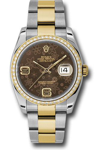 Rolex Watches - Datejust 36mm - Steel and Gold Yellow Gold Dia Bezel - Oyster - Style No: 116243  brfao