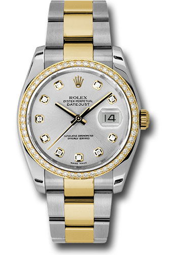 Rolex Watches - Datejust 36mm - Steel and Gold Yellow Gold Dia Bezel - Oyster - Style No: 116243 sdo