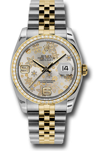 Rolex Watches - Datejust 36mm - Steel and Gold Yellow Gold Dia Bezel - Jublilee - Style No: 116243 sfaj