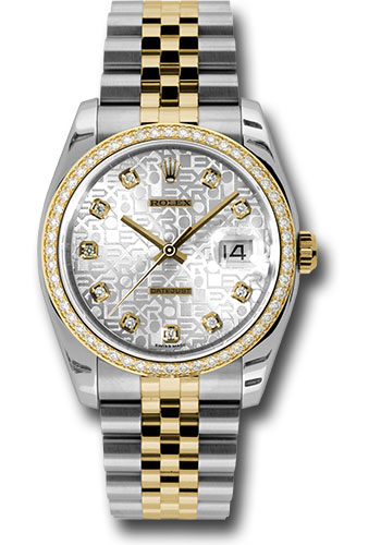 Rolex Watches - Datejust 36mm - Steel and Gold Yellow Gold Dia Bezel - Jublilee - Style No: 116243 sjdj