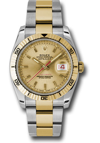 Rolex Watches - Datejust Mens - Steel and Gold Yellow Gold - Turn-O-Graph - Oyster - Style No: 116263 chso