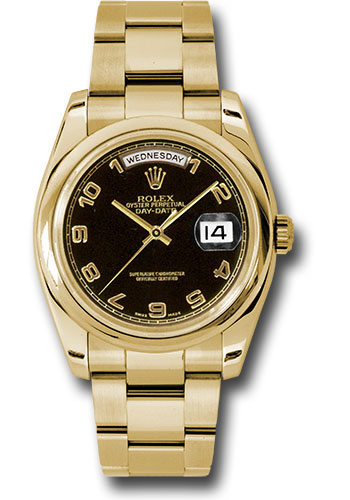 Rolex Watches - Day-Date President Yellow Gold - Domed Bezel - Oyster - Style No: 118208 bkao