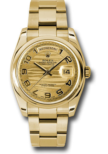Rolex Watches - Day-Date President Yellow Gold - Domed Bezel - Oyster - Style No: 118208 chwao