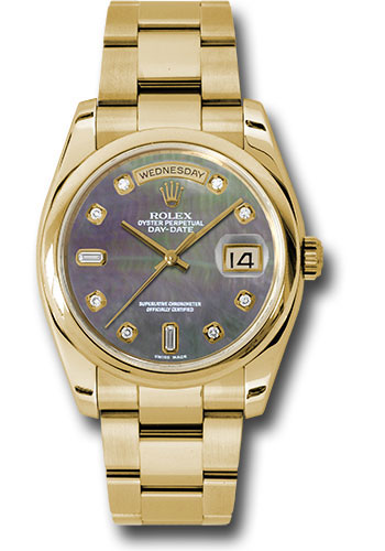 Rolex Watches - Day-Date President Yellow Gold - Domed Bezel - Oyster - Style No: 118208 dkmdo